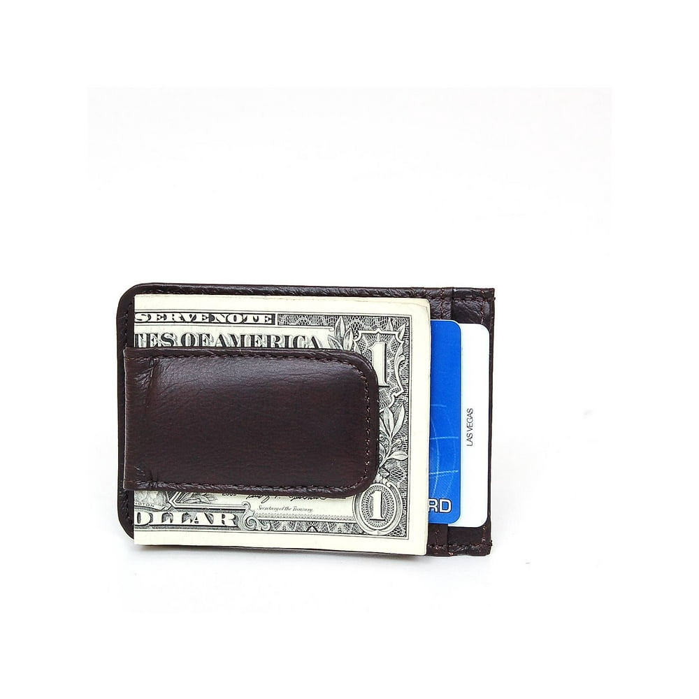 Value on Style Mens Leather Money Clip Slim Front Pocket Wallet