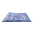 thumbnail image 2 of Ahgly Company Machine Washable Indoor Round Animal Blue Traditional Area Rugs, 7' Round, 2 of 4