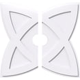thumbnail image 1 of Ekena Millwork CMP26CM2-04000 26 in. OD x 4 in. ID Carré Cosmo Architectural Grade Médaillon de Plafond Contemporain PVC - 2 Pièces, 1 of 1