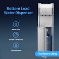 thumbnail image 5 of SOOPYK UV Self-Cleaning Water Cooler Dispenser for 3-5 Gallon Bottle Bottom Loading with 3 Temperature Settings Silver, 5 of 9