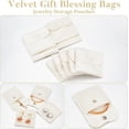 thumbnail image 4 of 24pcs 24 Pcs Velvet Jewelry Pouches with Snap Button White Velvet Jewelry Storage Bags 2.64x2.76x0.37 Inch, 4 of 8