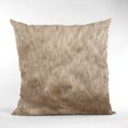 thumbnail image 6 of Plutus Brown Gold Rabbit Animal Faux Fur Luxury Throw Pillow, 6 of 7