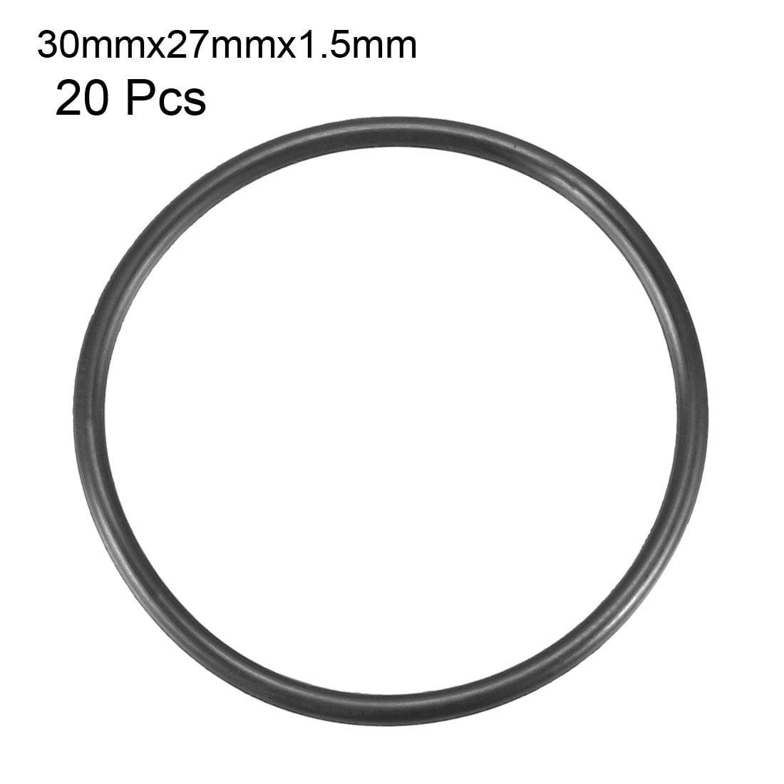 Unique Bargains Nitrile Rubber O-Rings 30mm OD 27mm ID 1.5mm Width Metric Sealing Gasket