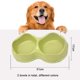 thumbnail image 2 of Alimentador de mascotas para perros pequeños y gatos, cuencos de doble elevación, contenedor de agua y comida de plástico, 2 uds., 2 of 5