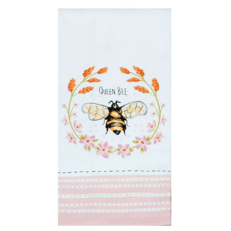Queen Bee Dual Purpose Cotton Terry Towel, 16 x 26 inches