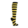 thumbnail image 6 of Women's Colorful Variety Design Assorted Knee High Stocking Socks, Wider Striped (6 Pairs), 6 of 8