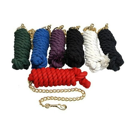 UPC: 0840539008616 | Jacks 1307-RE Cotton Lead Rope with Brass Plated Snap Red
