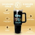 thumbnail image 3 of Happy 60th Birthday Gifts for Men Women, 40 oz Tumbler with Handle and Straw Lid, 60 Years Old Gifts Idea for Him Her, Sixty Birthday Present Back in 1964 Tumbler Cup, 3 of 6