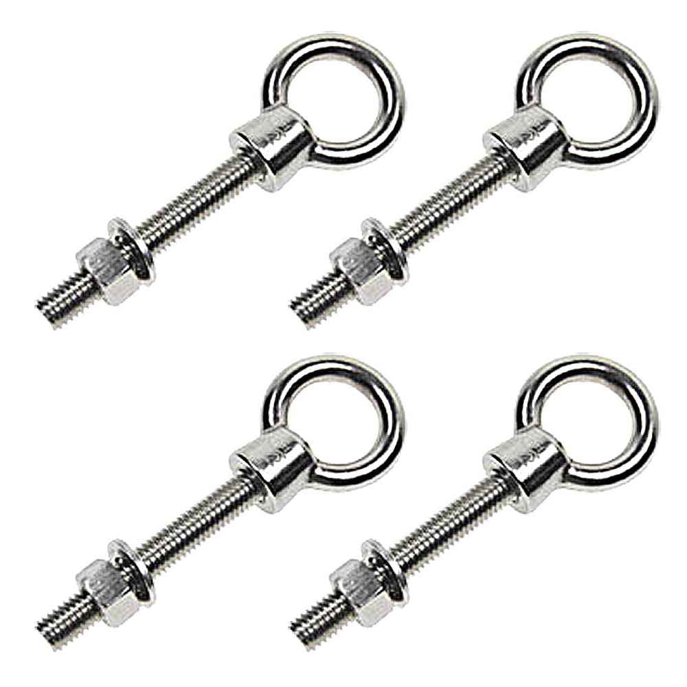 Shoulder Eye Bolts Stainless Steel Type 316 Long 1/2" x 12