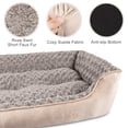 thumbnail image 3 of Cama para perros JOEJOY rectangular para perros pequeños, medianos y grandes, color beige, 3 of 7