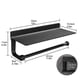 thumbnail image 2 of No Drilling Kitchen Roll Holder Wall Mounted Paper Towel Holder Paper Towel Holders with Spacious Paper Dispenser Rolls for Kitchen Black, 2 of 5