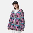 thumbnail image 4 of Logiee Hawaii Palms Print Men's Women Light Jacket Full Zip Sun Protection Hoodie Long Sleeve Sun Shirts for Men Hiking Fishing Zip Pockets-Medium, 4 of 8