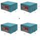 thumbnail image 1 of Cesta de almacenamiento de ropa, bolsa plegable con cierre y ventana transparente para guardar prendas de vestir, caja de tela no tejida con asa, 49x36x21, 1 of 4
