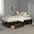 thumbnail image 3 of Sauder Beginnings Twin Platform Bed, Cinnamon Cherry Finish, 3 of 11