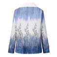 thumbnail image 5 of Herrnalise Jackets For Women Fashion Long Sleeve Pocket Plush Button Coat Shackets For Women 2024 fall Blue,XXL, 5 of 5