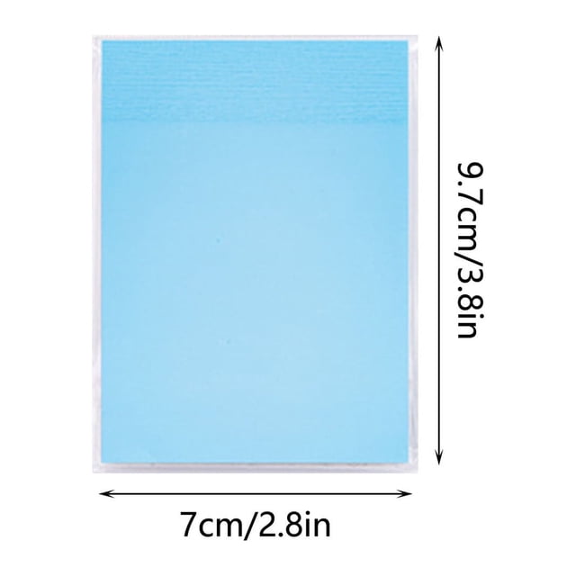 Transparent Sticky Notes, Clear Sticky Notes 50 Sheets Self-Adhesive Pet Memo Pads for Notebooks School Office Students Reusable