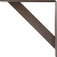 thumbnail image 4 of Ekena Millwork 2"W x 16"D x 16"H Traditional Steel Bracket, Hammered Brown, 4 of 13
