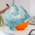 thumbnail image 3 of HELLHERO Marble Teapot Dust Cover with Easy to Clean Insulation Polyester Cavcas, Holiday, 3 of 8