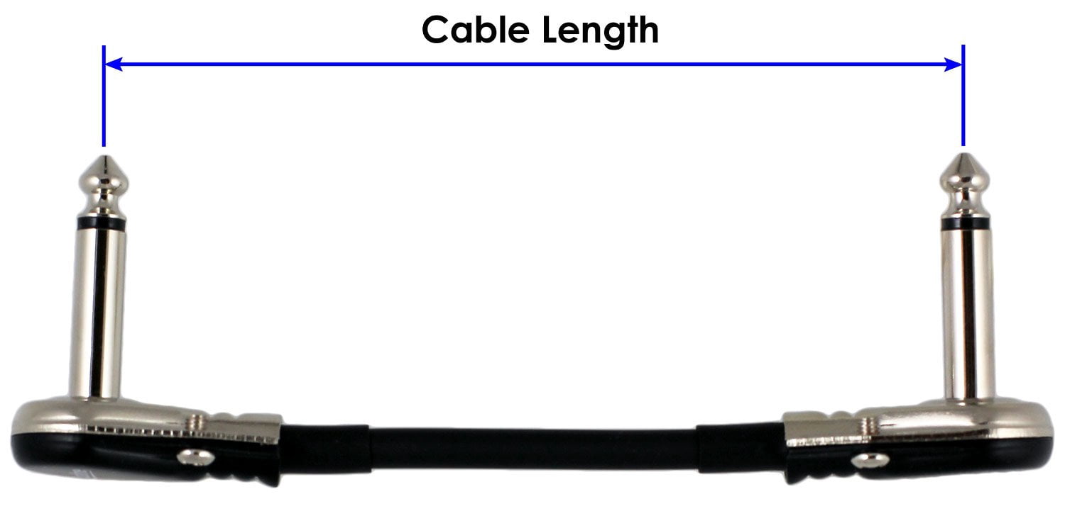6-Pack 4" Castline Silver Mogami 2319 Guitar Pedal Board Patch Cable TS Low Profile Pancake Connector