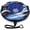 blue, variant on Blublu Park 48" Snow Tube for Sledding, Heavy Duty Canvas Cover, Kids & Adults