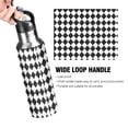thumbnail image 4 of Yayeee 20oz Insulated Water Bottle Double Wall Stainless Steel with Flip Straw Lid, Black and White Geometric, 4 of 7