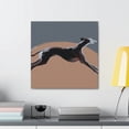 thumbnail image 3 of Greyhound Minimalism Portrait - Canvas, 3 of 10
