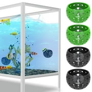 LNGOOR Aquarium Hideout Cute Aquarium Decor Hollow Design Betta Fish Tank Decoration for Small Fish Shrimp Aquarium Fish Tank Decor