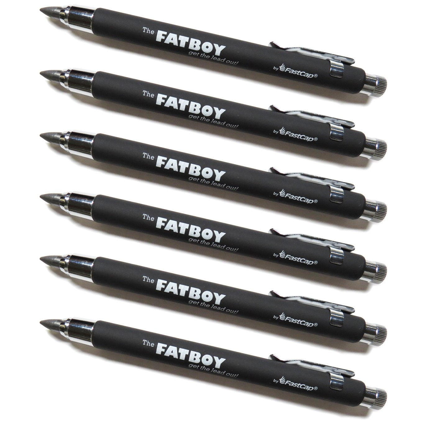 Fatboy Pencil Refill Icludes 5 Black Lds & 3 Erasers Comfortable Light Weight US 