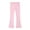 1-Light Pink609, variant on Kiijoy Girls High Waist Flare Pants Soft Stretch Casual Pants with Pockets, Sizes 3-13