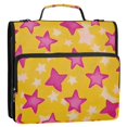 thumbnail image 5 of FORMRS Zipper Binder with Shoulder Strap 2-inch Ring 500 Sheet Capacity File Bag, Large Pink Stars, 5 of 5