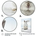 thumbnail image 3 of Designart "Nimble Rabbit by Hopper II" Animals Floater Framed Wall Art Living Room, 3 of 7