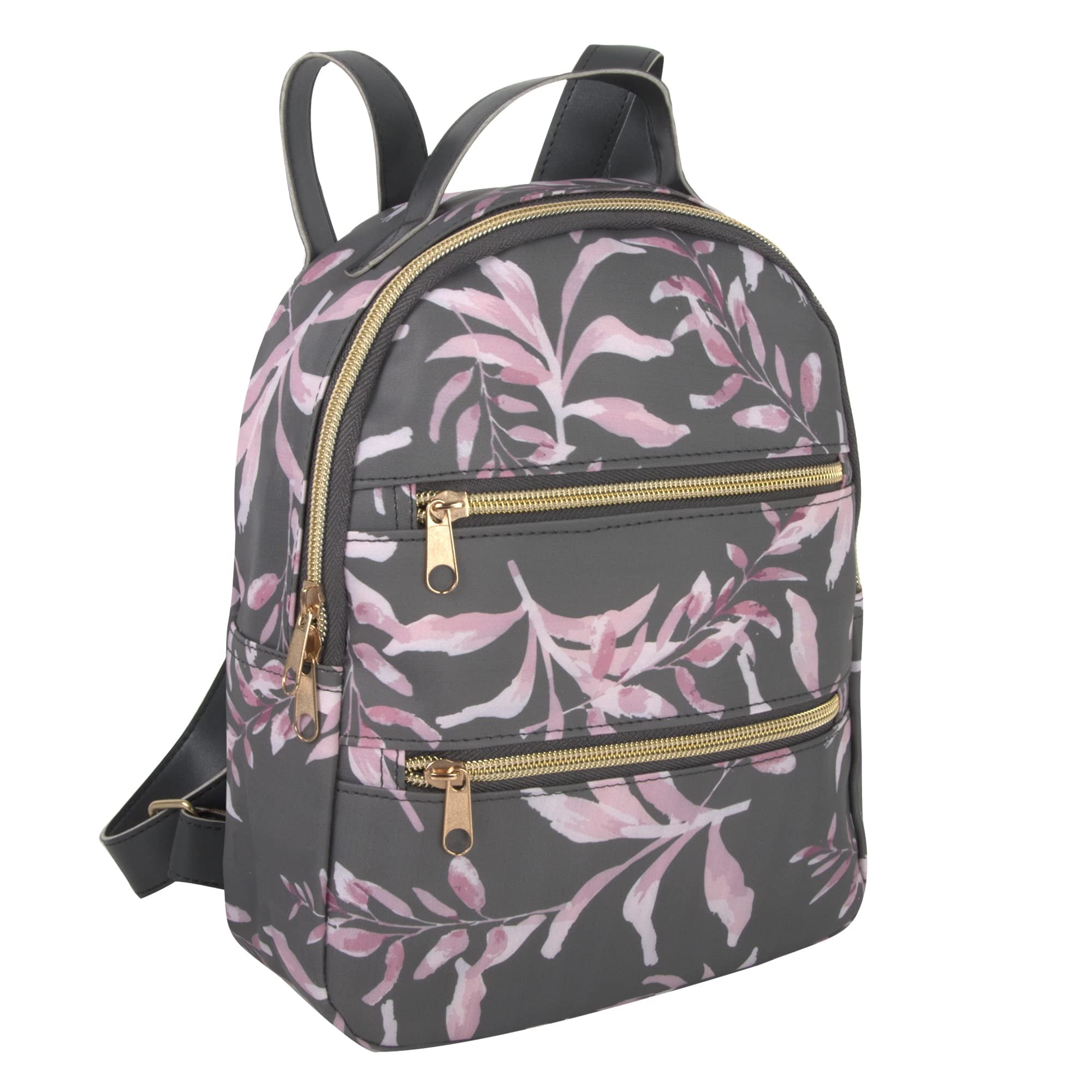 Emma & Chloe, Mini Travel Vegan Leather Multi Pocket Backpack Purse for ...