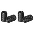 thumbnail image 1 of 4pcs Universal Car Wheel Tire Valve Stem Caps Dust Covers Aluminum Tire Wheel Stem Air Valve Cap Car Accessories, 1 of 5