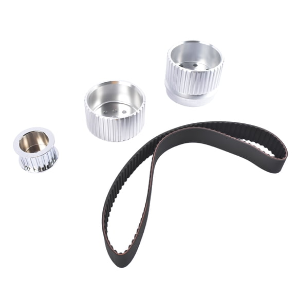 GELUOXI Belt Drive Pulley Kit Long Water Pump for Small Block Chevy 283 305 327 350 383 400 Engines Billet Aluminum