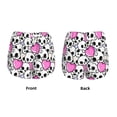 thumbnail image 3 of Goofa skull with hearts Printed Women 2 in 1 Running Shorts,Quick Dry Athletic Workout Shorts,High Waisted Athletic Shorts with Liner Pockets-Large, 3 of 7