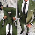 thumbnail image 1 of Fashion Handsome Groom Tuxedos Jacket Vest Pant-DF, 1 of 5