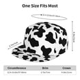 thumbnail image 6 of Uemuo Milk Cow Pattern Women's Baseball Cap,Straight Brim Hat,Golf Dad Hat,Travel Hat,Sun Protection Cap,Everyday Accessory, 6 of 9