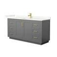 thumbnail image 4 of Wyndham Collection Wcf292966s-Qtz-Unsmxx Miranda 66" Free Standing Single Basin Vanity Set, 4 of 7