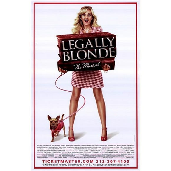 Pop Culture Graphics MOV453814 Légalement Blonde - l'Affiche du Film Musical Broadway, 11 x 17