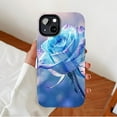 thumbnail image 2 of Elegant Blue Rose Floral iPhone Case for Style-Conscious Users, Compatible with iPhone 11/12/13/14/15/16 (Pro Max/Plus), 2 of 9