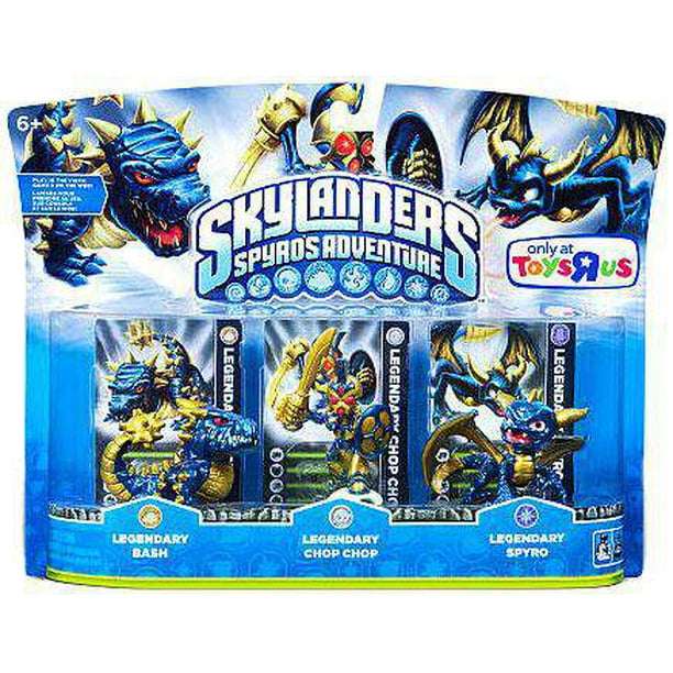 Skylanders Spyro S Adventure Legendary Bash Chop Chop Spyro Figure 3 Pack Walmart Com