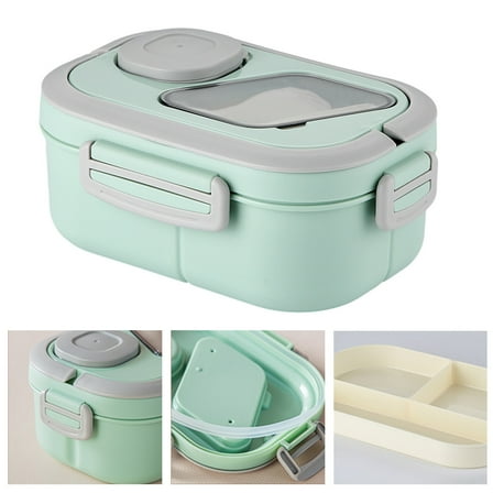 Double layer Bento Lunch Boxes Large Capacity Lunch Container with Compartments