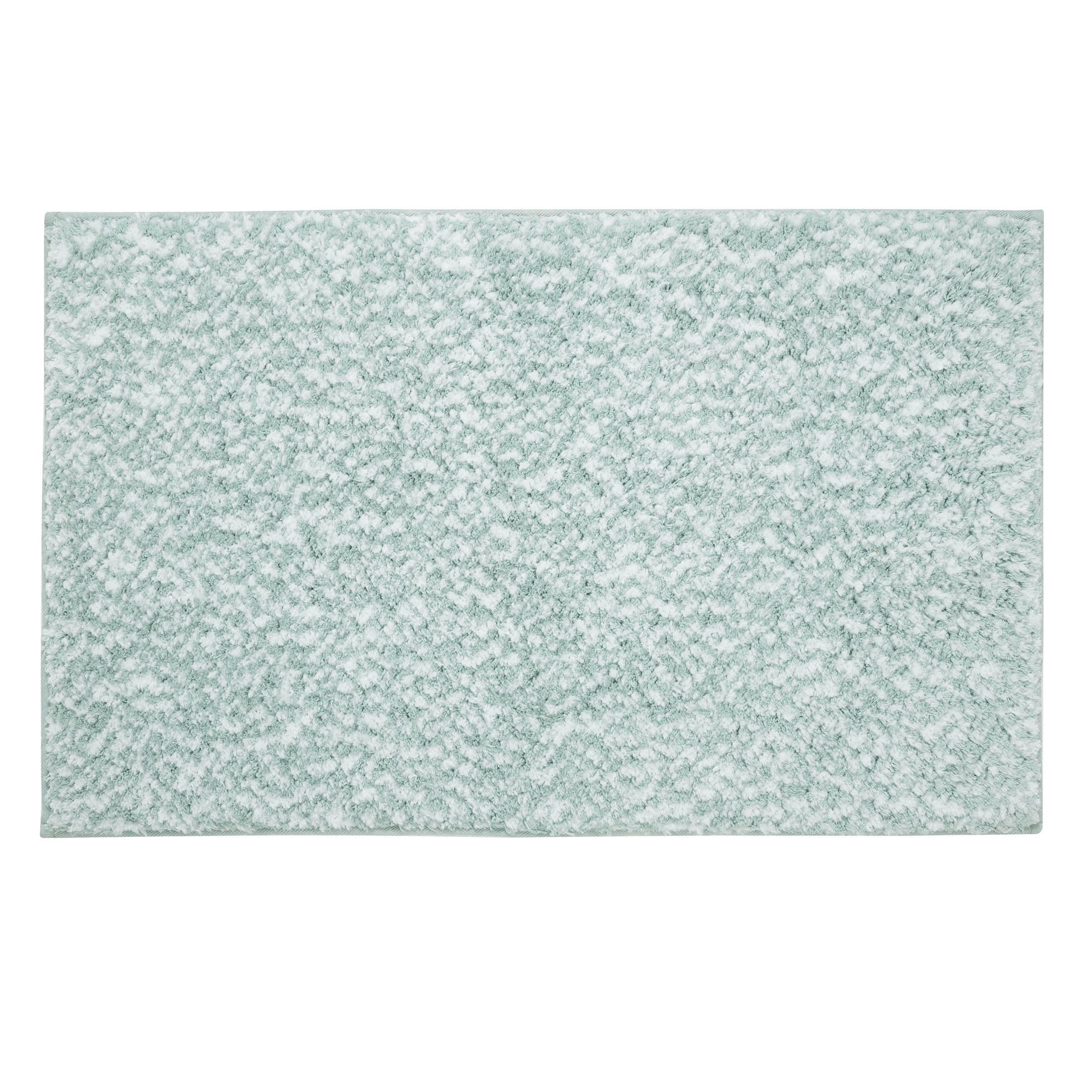 VCNY Home Heathered Green Memory Foam Bath Rug, 20" x 32"