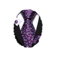 thumbnail image 1 of Juego de corbatas Barry.Wang Wispy Floral de seda morada de 150 cm, 1 of 8