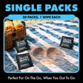 thumbnail image 2 of Wipes On-The-Go Unscented Travel Wipes - 30 Count (Individually Wrapped) - Extra-Large Adult Flushable Wipes for Sensitive Skin - Infused with Vitamin E and e - Septic and Sewer Safe, 2 of 4