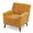 Yellow, variant on OSM Mid-Century Modern Accent Chair, Upholstered Wingback Armchair with Button Tufted Detail and Solid Wood Legs for Living Room, Office, Bedroom, Yellow