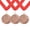 Bronze, variant on Uxcell Award Medal, Winner Medal with Red Neck Ribbon Prize Medal for Sports Meeting Spelling Bees Bronze