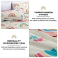 thumbnail image 6 of Btargot 5PCS Colorful Rainbow Twin Girls Comforter Set Kids Star Hearts Rainbow Bed-in-a-Bag Bedding Set, 6 of 12