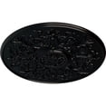 thumbnail image 3 of 33"OD x 1 3/4"P Versailles Ceiling Medallion (Fits Canopies up to 3 1/4"), Hand-Painted Jet Black, 3 of 6
