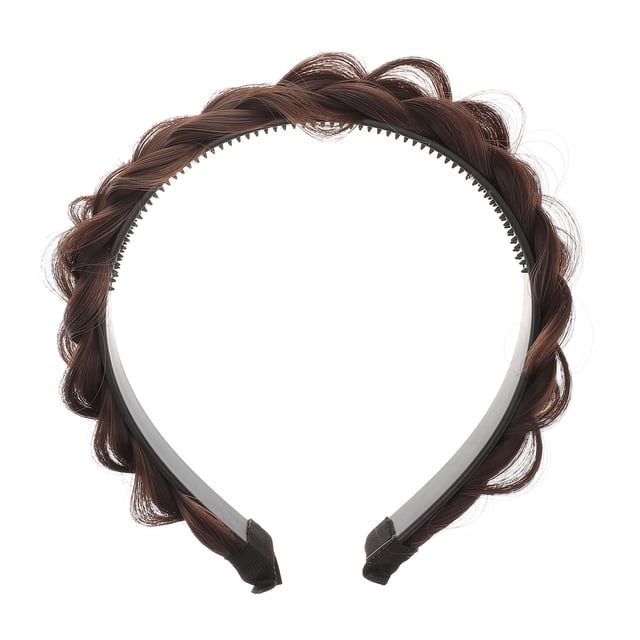 unbranded Trenzada Natural En Resistente Color Marrón Oscuro Para Uso Diario Y Fiestas